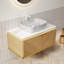 Meuble-lavabo et lavabo 36 po Dipa, armoire de rangement en contreplaqué flottant, tiroir en sergé avec poignée et capteur de lumière, vasque en céramique à motif marbré et plateau en pierre frittée, pré-assemblé, couleur grain de bois espresso-1029948871-1029948856