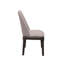 Chaise d'appoint Madan en lin gris clair et chêne gris (ensemble de 2)