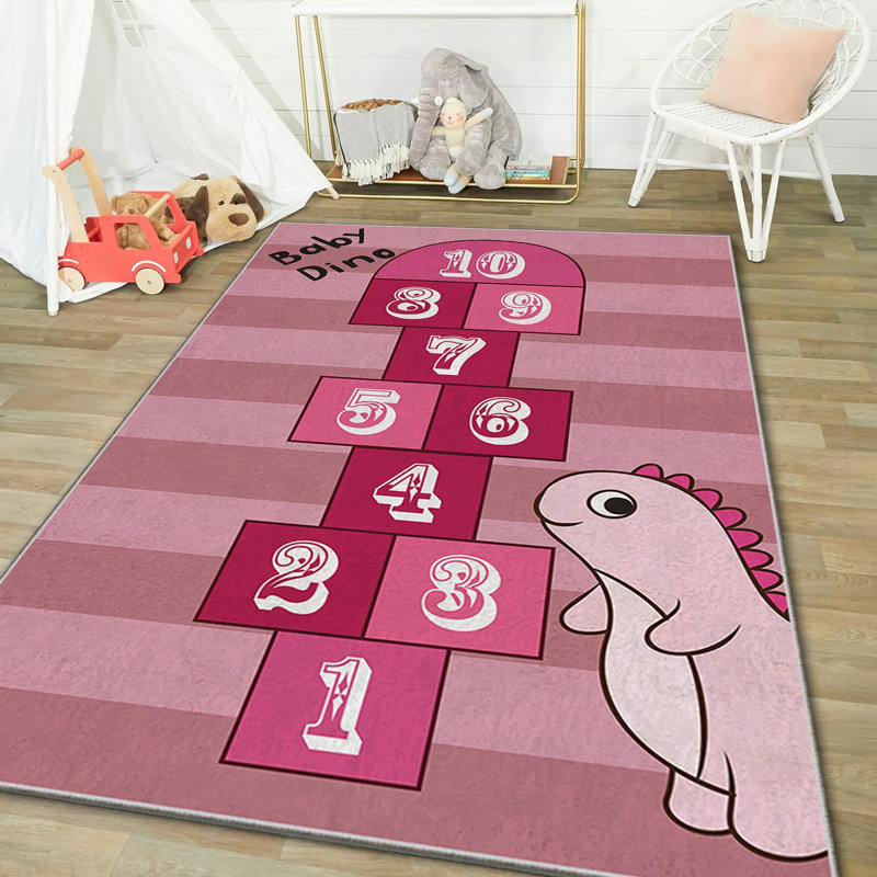 Tapis luxueux (2,6 x 4,6 pieds), 100% polyester, 740 g / m² | Tissu de velours doux, envers en feutre antidérapant, éponge stratifiée pour le confort | Antibactérien, lavable à la machine à 30 ° C | Élégante décoration intérieure