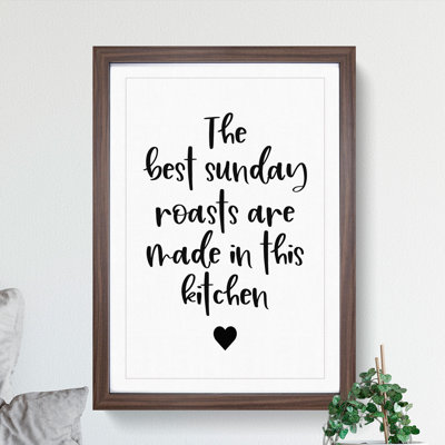 Sunday Roasts - Picture Frame Typography