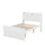 Lit double en bois avec lit gigogne simple et trois tiroirs de rangement-325680317