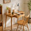 Bureau 100% bois massif bois naturel Bureau d'ordinateur Bureau d'étude Chêne bois naturel PC Bureau Bureau coiffeuse Slim bois massif avec tiroir Simple Work