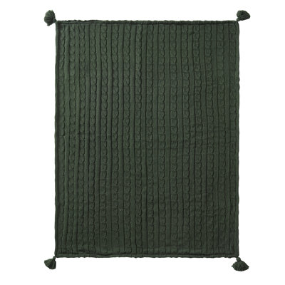 Cable Knit Throw Blanket