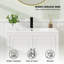 (Pas de robinet) Transformez votre espace: meuble-lavabo blanc de 30 po avec lavabo en céramique - moderne, durable et prêt à installer-1246749562-1246749560