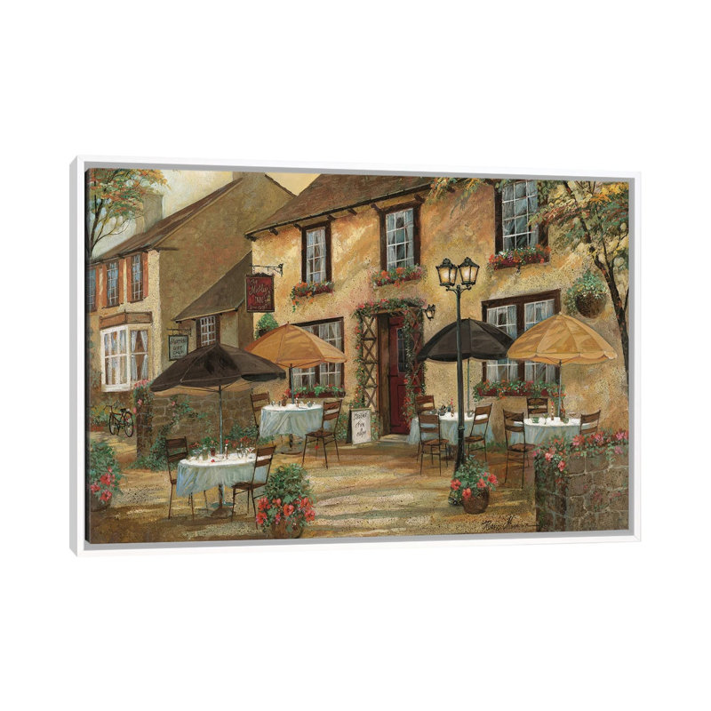 The Mobley Inn par Ruane Manning - reproduction d'art, Aucun mat, H 18 po x l 26 po x P 1,5 po, Toile blanche encadrée