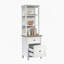 Tour de rangement, finition blanche