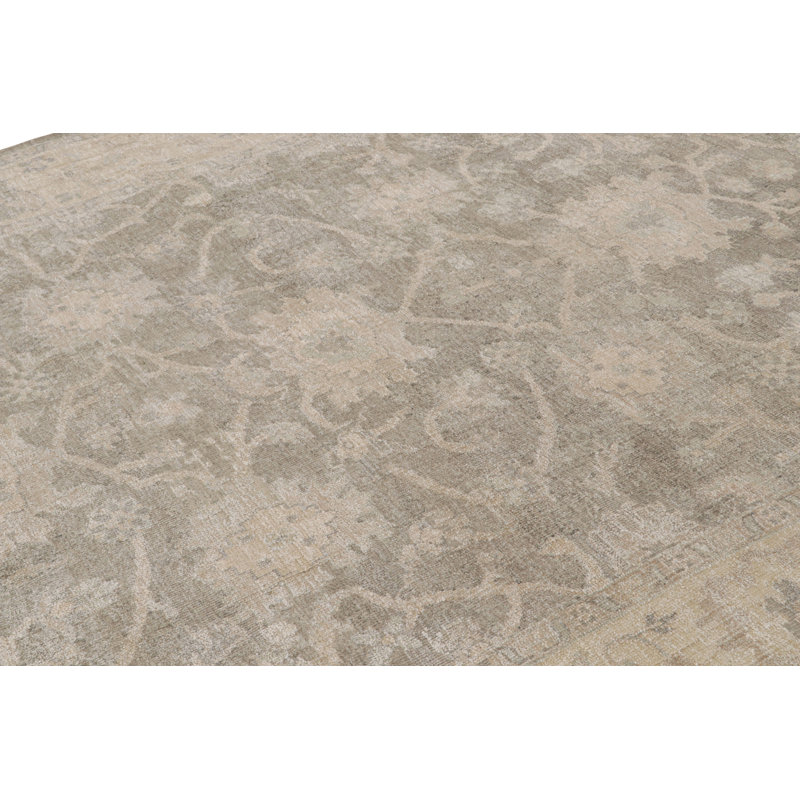 One-of-a-Kind Rectangle 9' X 12'5" Hand Knotted Area Rug