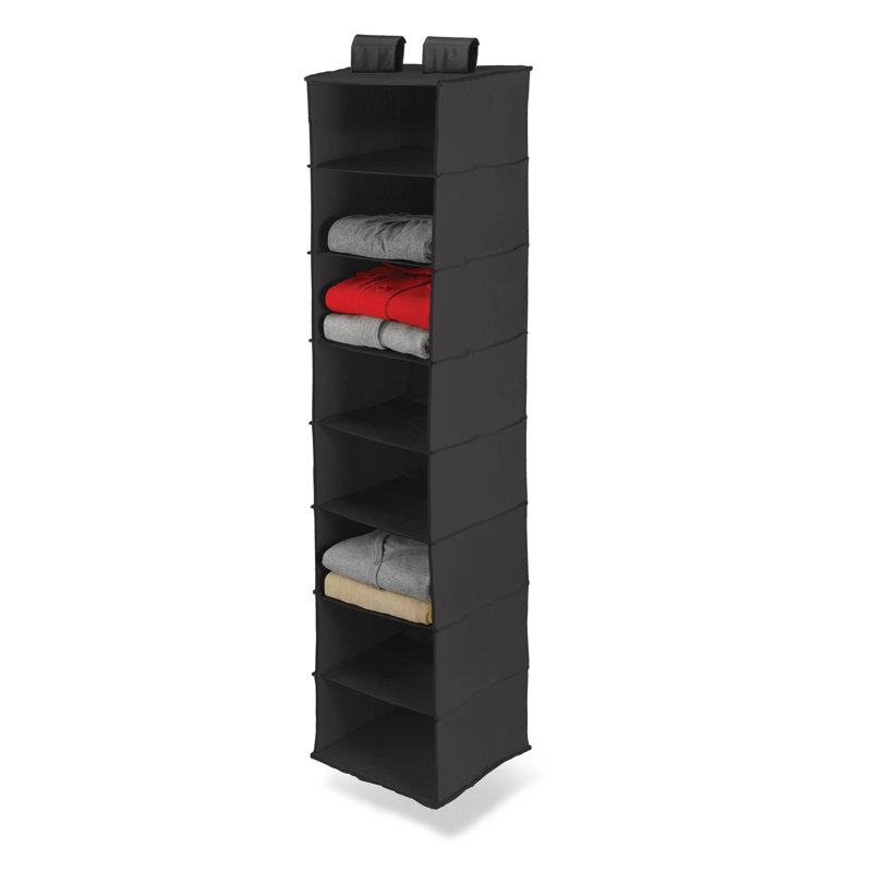 Rangement suspendu à 8 tablettes, Black