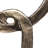 Decorative Object Linked Ring Sculpture for Home Decor - Abstract Metal Figurine Statement Accent Ideal Decoration for Living Room and Console Styling-21484502-27873584