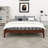 Solid Dry Bamboo Wood Platform Bed-1791587023