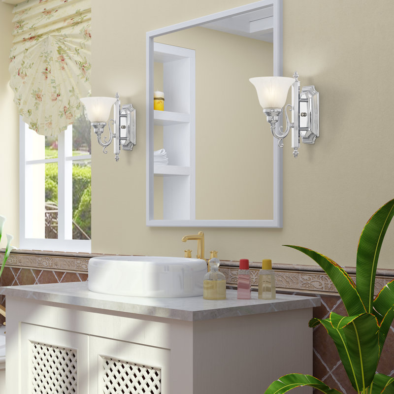 Christiansburg Steel Armed Sconce, Chrome