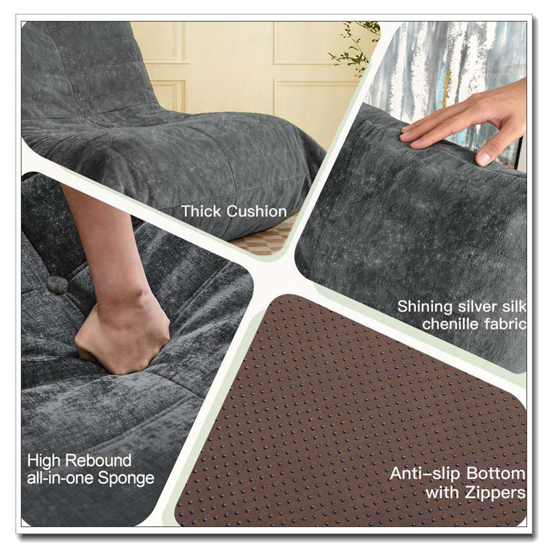 Fauteuil à billes ergonomique 5 directions, Gris chaleureux