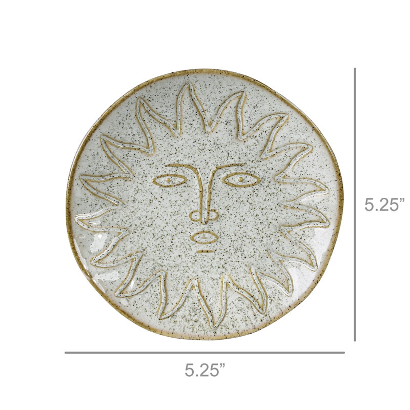 Plateau en céramique Sun Face