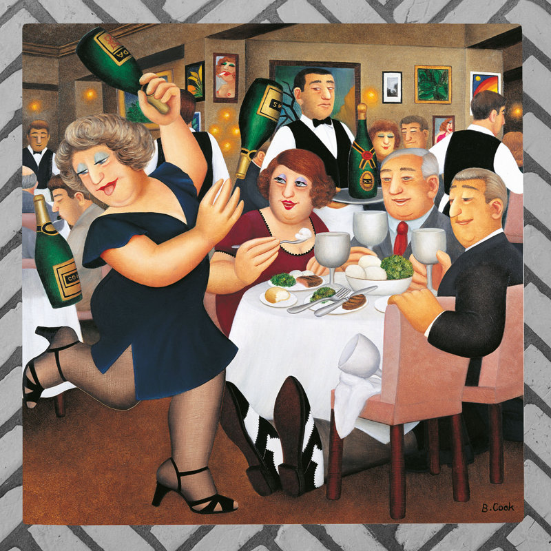 BERYL COOK Traditional Entertainment Wall Decor on Ceramic