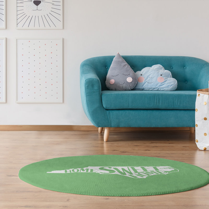 Chenille Indoor Rug, Round 5'
