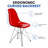 Northfleet Acrylic Dining Chair – Modern Eiffel Base Ghost Chair Accent Seating in Single, Set of 2, or Set of 4 – Gold or Chrome Legs for Banquet, Wedding, Office & Living Room Use-1860914922-1860914927-1819211789