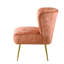 Fauteuil d'appoint à oreilles capitonné Burnt Orange