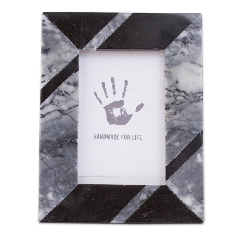 Grey Genuine Marble Matte Picture Frame