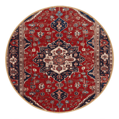 Machine Washable Persian Brown Area Rug