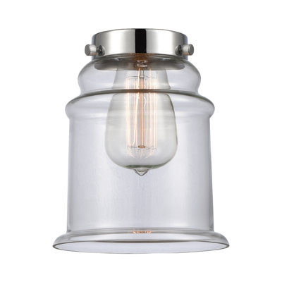 Abat-jour cloche en verre transparent de 7 po Alexandira