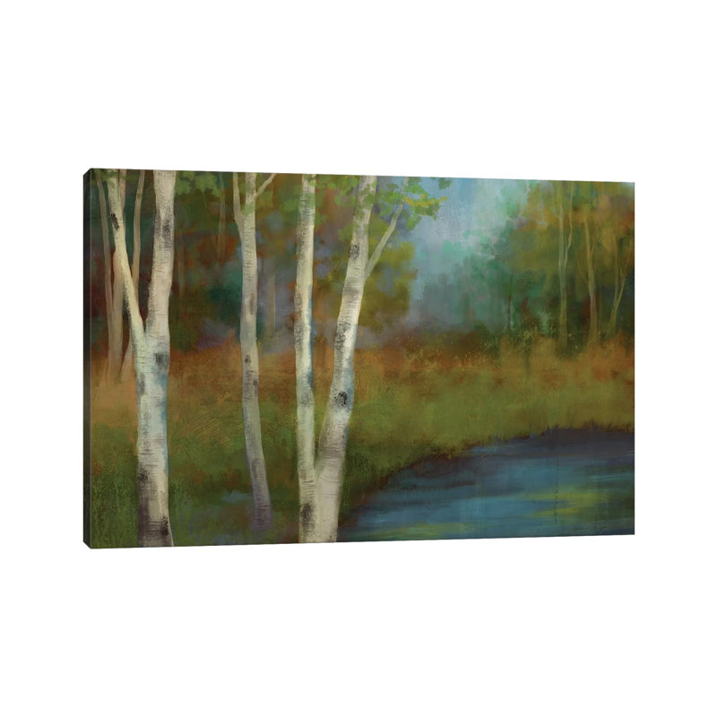Beside The Still Waters by Nan - Painting on Canvas, Wrapped Canvas, 30.48 cm H x 45.72 cm W