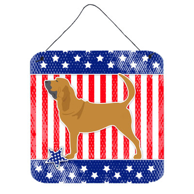 Décoration murale en aluminium patriotique bloodhound