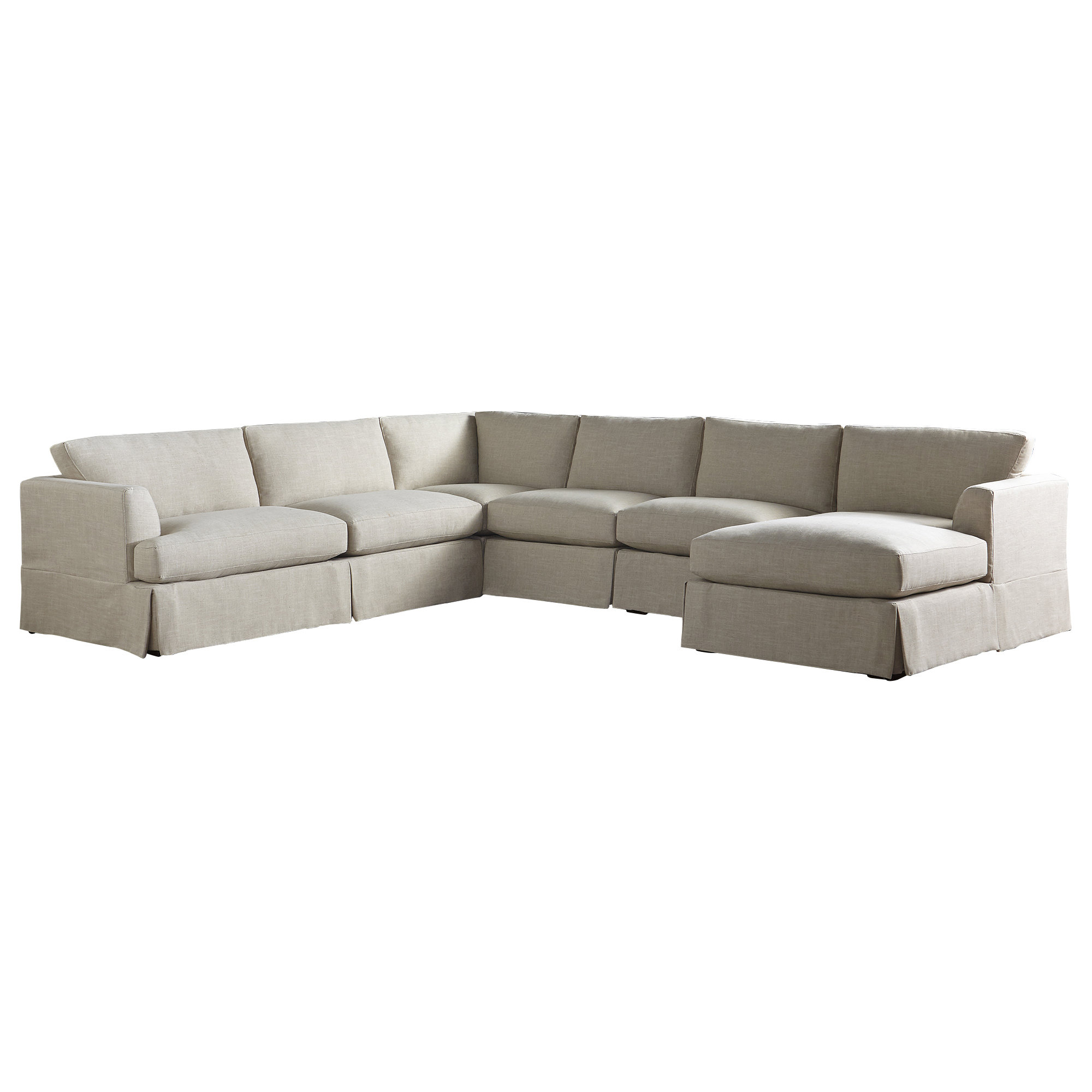 Lucia 151" W U-Shaped Sectional , Bella Ink Blue Performance Velvet, Right Hand Facing