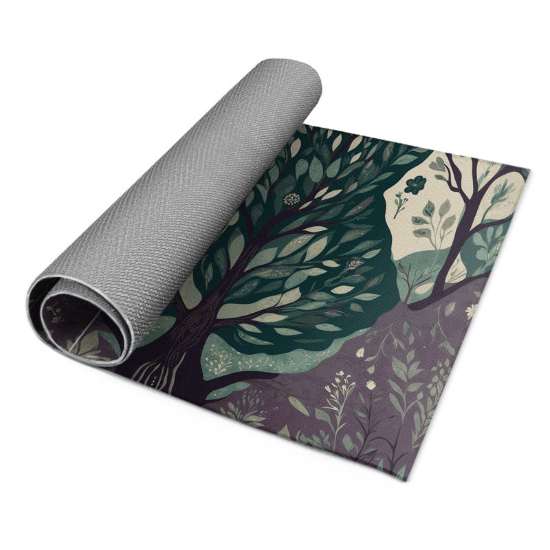 Midnight Arbor Indoor And Outdoor Area Rug, Rectangle 8' x 10'
