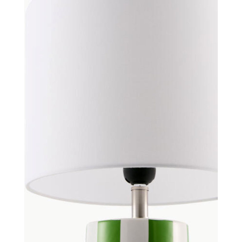 Lampe de table Janie, Vert, Blanc