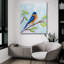 «Bluebird» par Jeanette Vertentes, art mural en verre acrylique-66632826