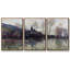Flood at Giverny, 1886, reproduction d'art sur toile encadrée 3 pièces-1265705296-1265705261
