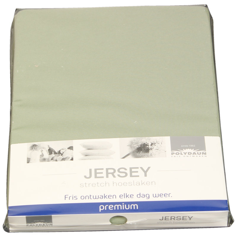 Bock Cotton Blend Jersey Knit Fitted Sheet, White, 180 x 220 cm