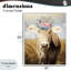 Vache bavarde avec fleurs, estampe numérique, conception par Marcus Prime-475308489-475308503