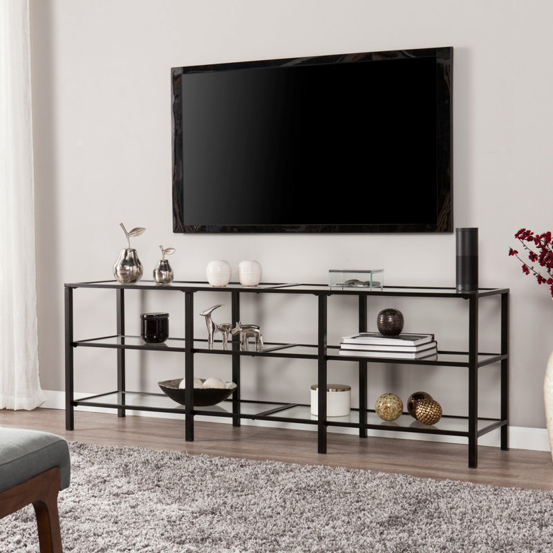 Meuble télé avec tablettes de rangement