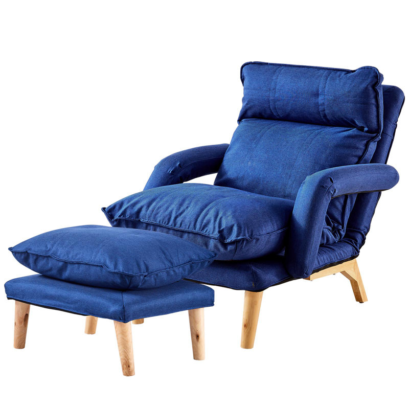 Hamall 60cm Wide Zero Gravity Recliner, Blue