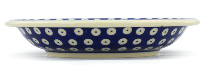 Blue Eyed Peacock Stoneware Pasta Bowl