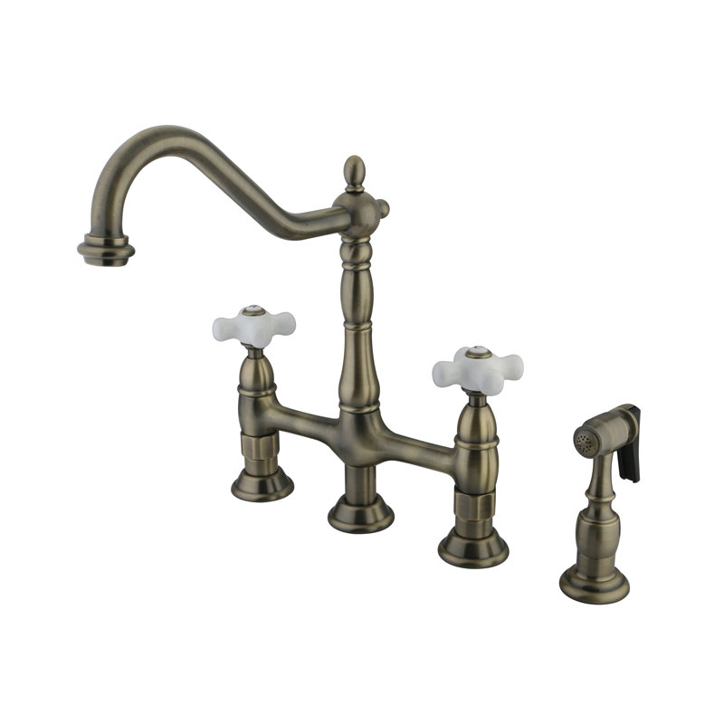 Heritage Hot & Cold Water Dispenser with Side Spray, Brushed Nickel