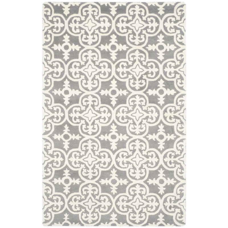 Chatham Hand Tufted Wool Geometric Rug, Rectangle 5' x 8'