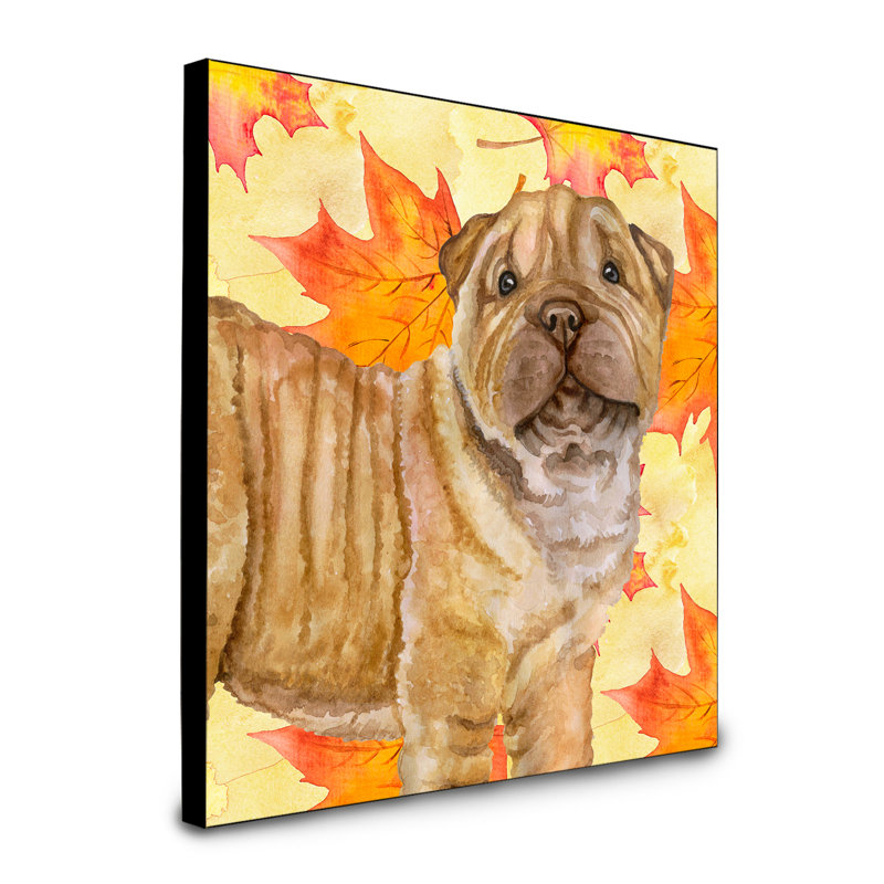 Panneau mural d’art Cannes, Chiot Shar Pei