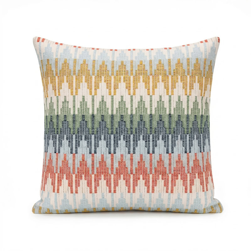 Lilly Hive Fitted Down Feather Outdoor Throw Pillow, Square 20", Feather, Orange/Yellow Arc