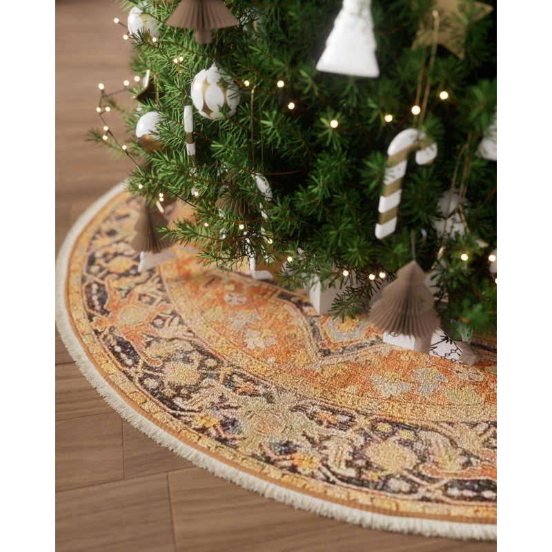 Vintage Tree Skirt with Tassel
