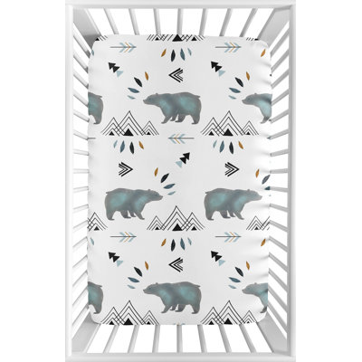 Bear Mountain Mini Fitted Crib Sheet