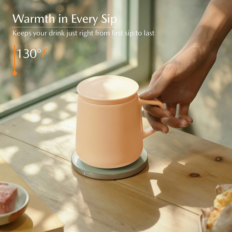 Neo Self-Heating Mug Set - Rosy Apricot, Pink