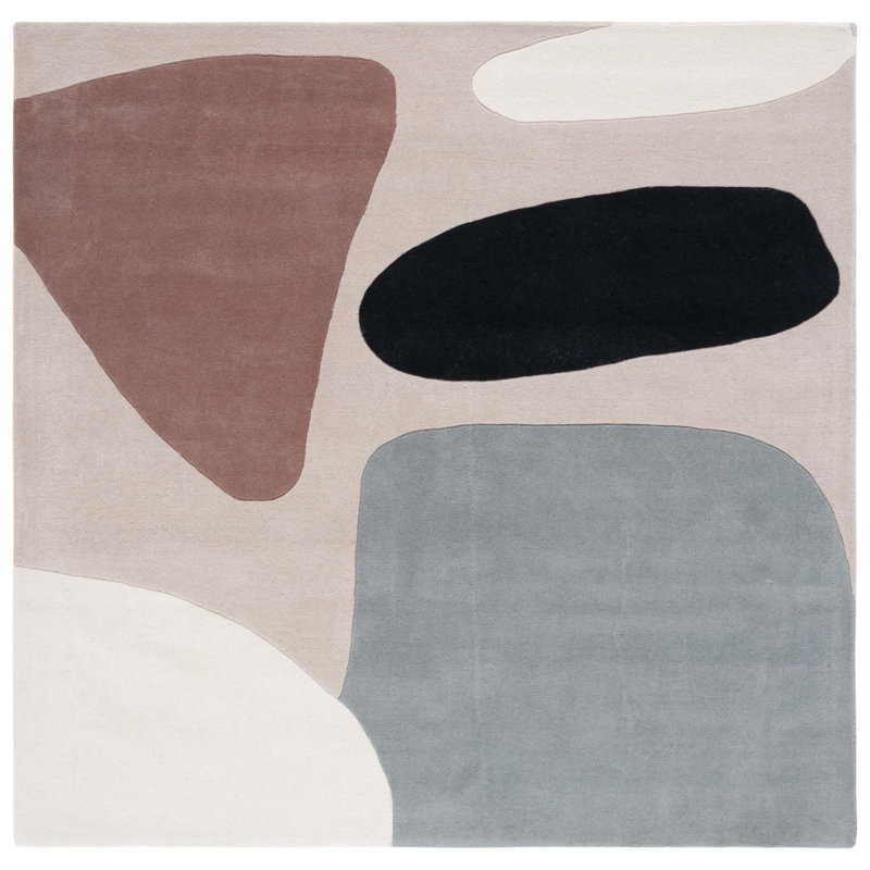 Heideman Hand Tufted New Zealand Wool Rug, Square 7'