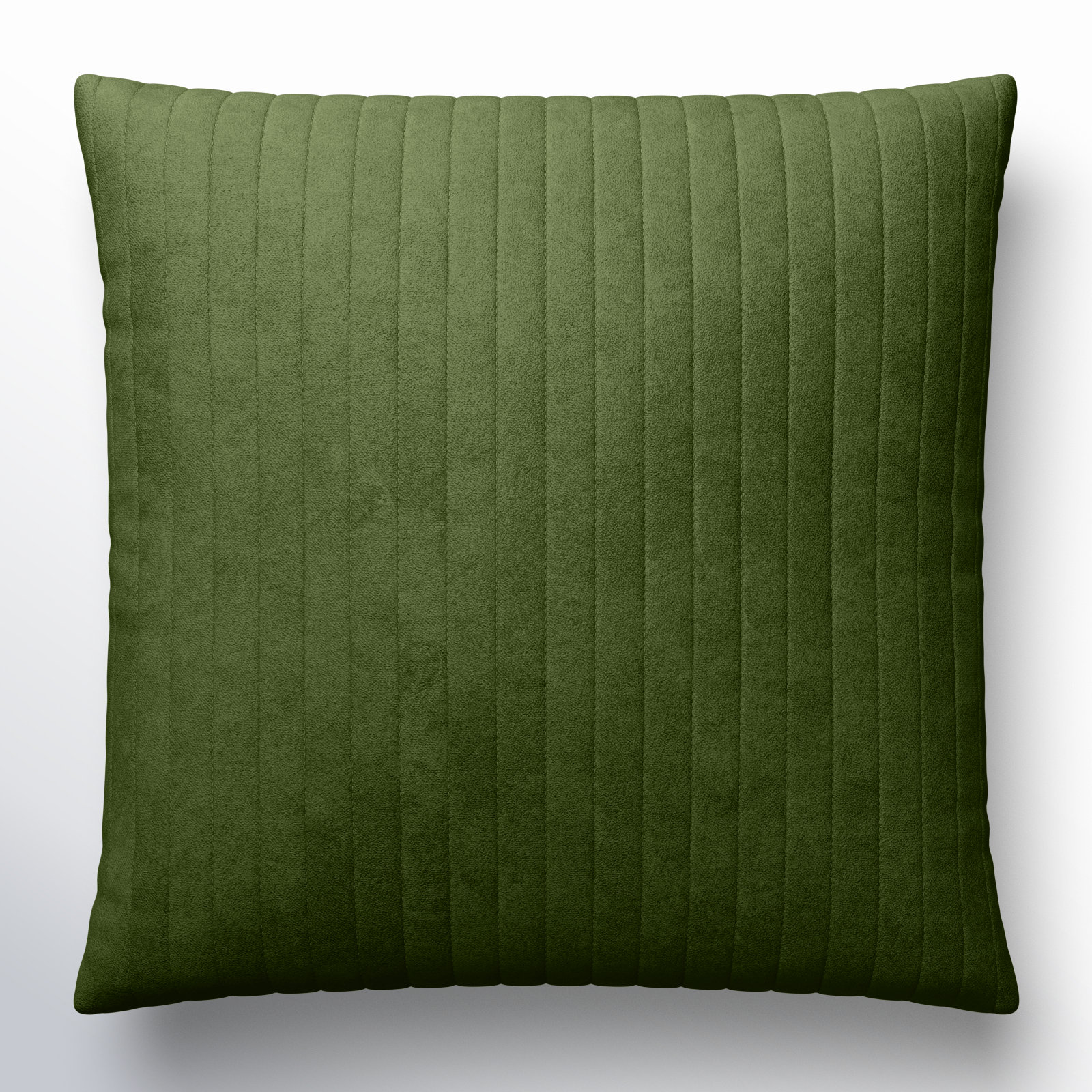 Beirne Throw Pillow, 22" x 22", Polyester/Polyfill, Medium Green