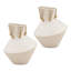 Tavo Vase Set of 2 White