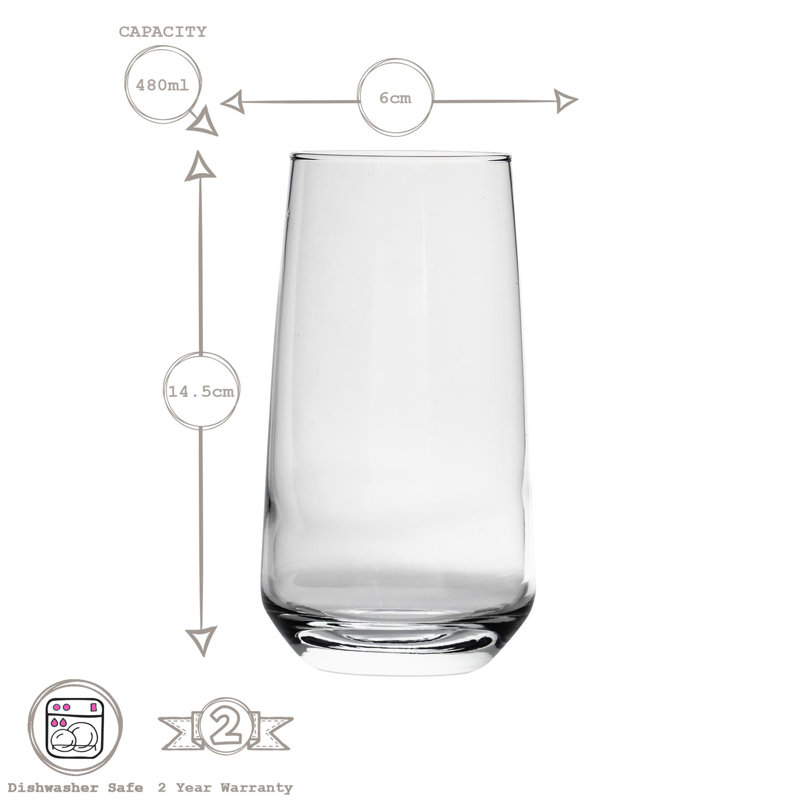 480ml Highball Glass Set