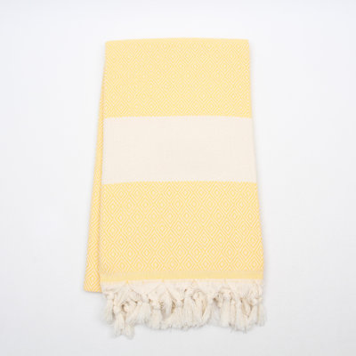 Diamond Pattern Turkish Cotton Towels – Peshtemal & Peshkir, Quick Dry & Soft