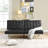 Sofa Bed Black Pvc