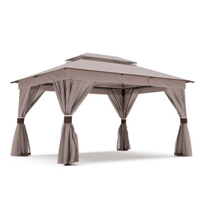 Lausaint Home 10'x13' Steel Patio Gazebo